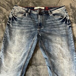 Rebel Blue Relaxed Jeans with Vintage Wash